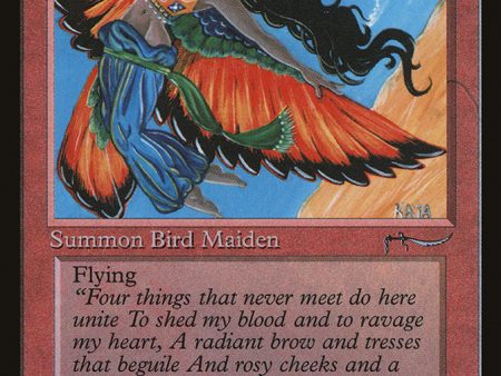 Bird Maiden (Dark Mana Cost) [Arabian Nights] For Sale