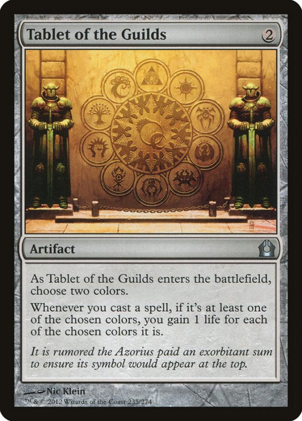 Tablet of the Guilds [Return to Ravnica] Hot on Sale