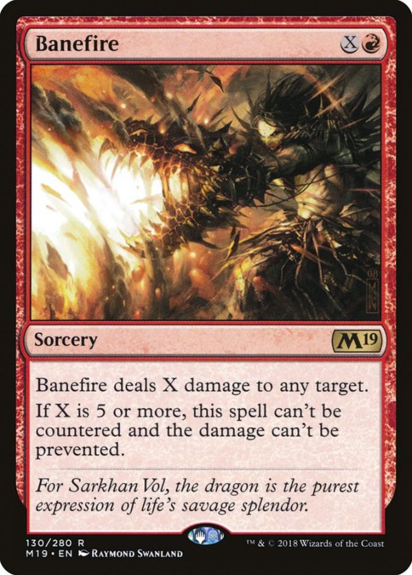 Banefire [Core Set 2019] on Sale