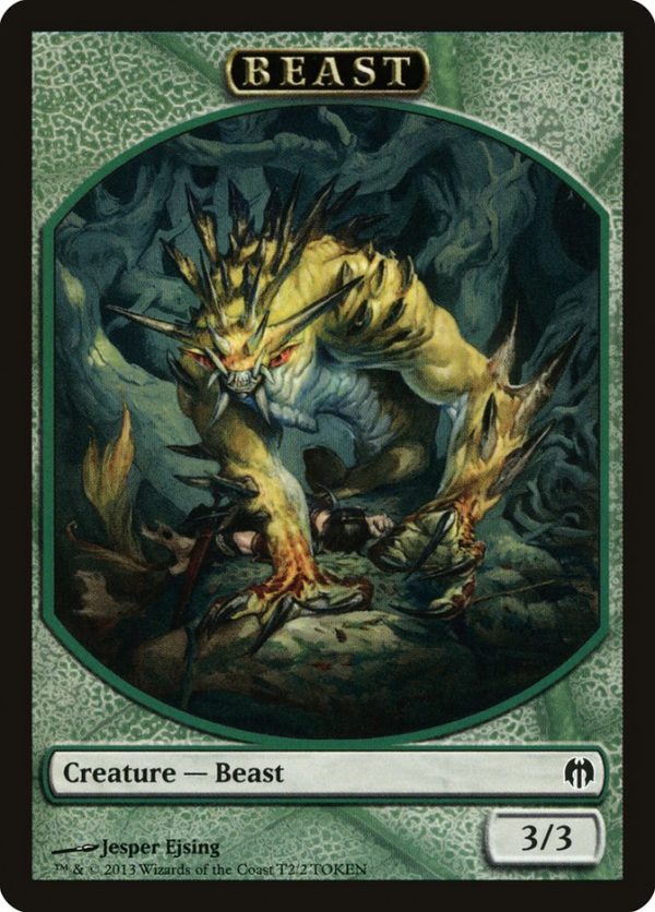 Beast Token [Duel Decks: Heroes vs. Monsters Tokens] For Sale