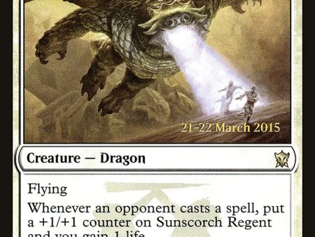 Sunscorch Regent [Dragons of Tarkir Prerelease Promos] Hot on Sale