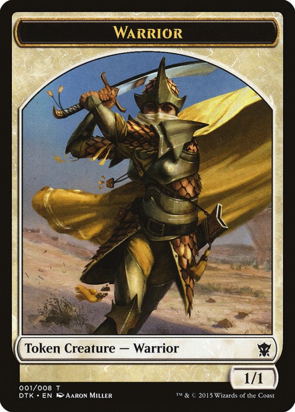 Warrior Token [Dragons of Tarkir Tokens] For Discount