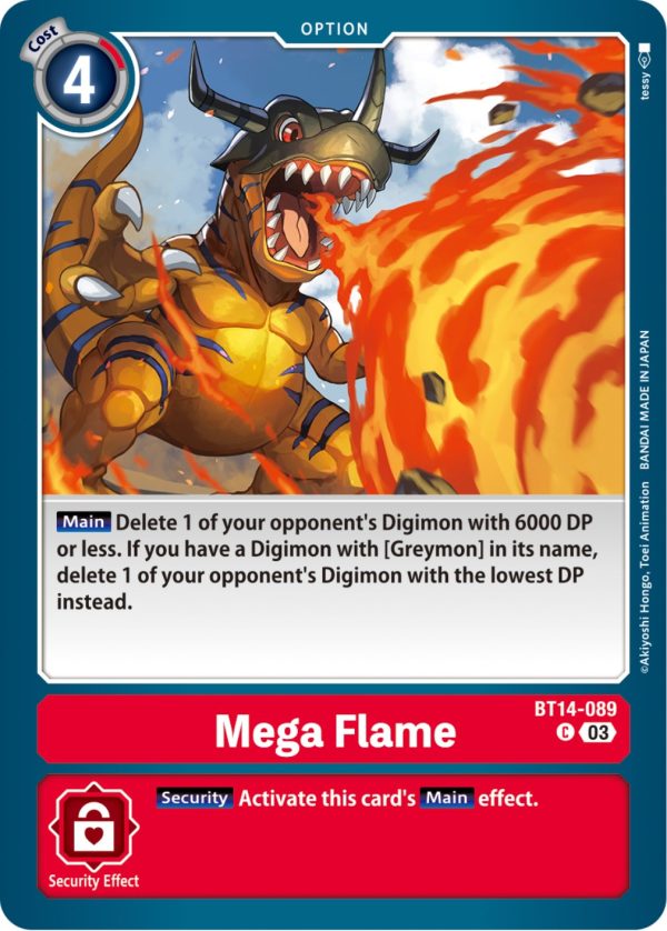 Mega Flame [BT14-089] [Blast Ace] Online Sale