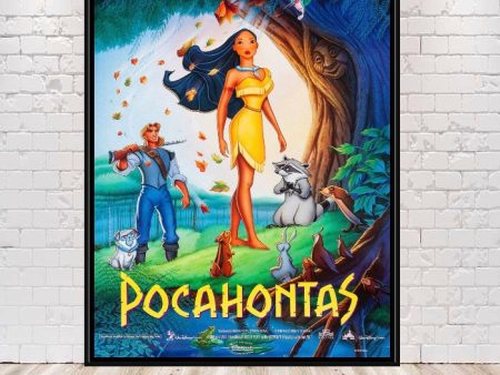 Pocahontas Poster Disney Movie Poster Vintage Disney Poster Attraction Poster Classic Walt Disney World Poster Disneyland Wall Art Nursery Online Hot Sale