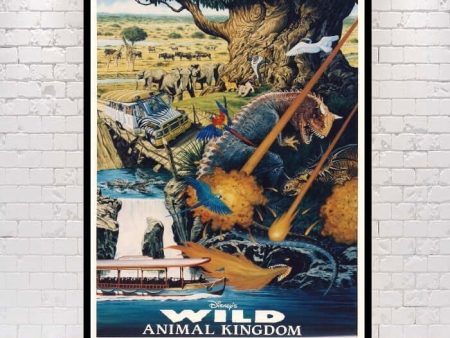 Animal Kingdom Poster Disney Park Attraction Poster Vintage Disney Poster Tree of Life Poster Dinosaur Poster Kilimanjaro Safari Poster Online Sale