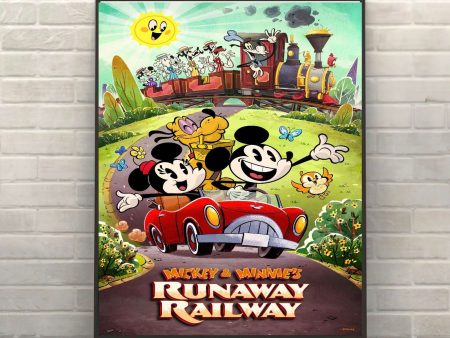 Mickey and Minnie s Runaway Railway Poster Vintage Disney Attraction Poster Mickey Mouse Posters Disneyland Poster Disney World Wall Art Online now