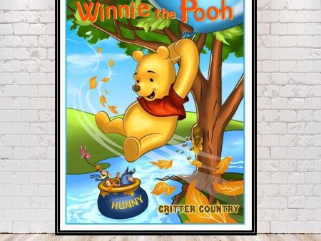 Winnie the Pooh Poster Many Adventures Of Winnie the Pooh Poster Vintage Disney Poster Critter Country Disneyland Poster Attraction Poster Cheap