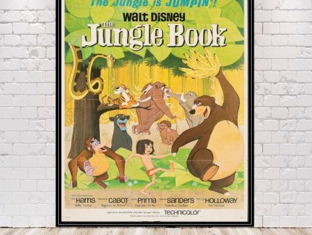 The Jungle Book Poster 1961 Vintage Disney Movie Poster Vintage Disney Poster Walt Disney World Poster Disneyland Poster Nursery Wall Art Online