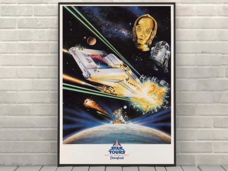 Star Tours Poster Vintage Star Wars Poster Sizes 8x10, 11x14, 13x19, 16x20, 18x24 Hollywood Studios Disneyland Poster Vintage Disney Poster Sale