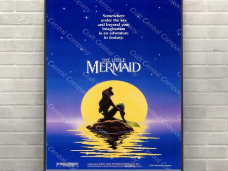 The Little Mermaid Poster Ariel Poster Disney World Poster Vintage Disney Poster Movie Poster Nursery Disney Princess Attraction Poster Discount