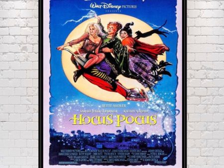 Hocus Pocus Movie Poster Disney Movie Poster Disneyland Poster Vintage Disney Poster Walt Disney World Poster Attraction Poster Wall Art Online now