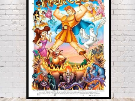 Hercules Poster Classic Disney Movie Poster Hercules Classic Movie Poster Vintage Disney Poster Walt Disney World Poster Disneyland Nursery on Sale