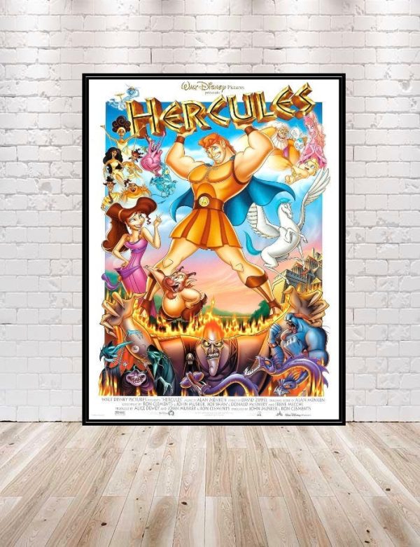 Hercules Poster Classic Disney Movie Poster Hercules Classic Movie Poster Vintage Disney Poster Walt Disney World Poster Disneyland Nursery on Sale