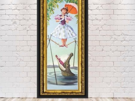 Haunted Mansion Stretching Room Poster Crocadile Disney Attraction Poster Haunted Mansion Poster Vintage Disney Poster Classic Disneyland For Sale