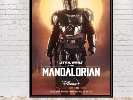 The Mandalorian Poster Star Wars Poster Disney Poster The Mandalorian Season 1 Poster Hollywood Studios Star Tours Vintage Posters Wall Art For Cheap