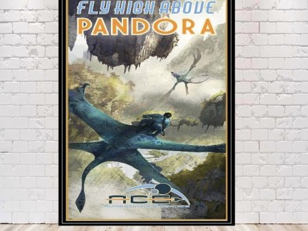 Pandora Poster Flight of Passage Attraction Poster Animal Kingdom Poster Avatar Flying High Above Pandora Poster Disney Poster Disney World Fashion