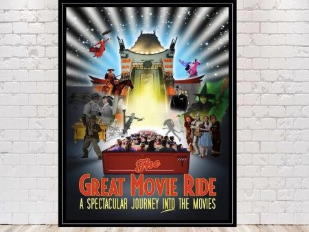 The Great Movie Ride Poster Attraction Poster Hollywood Studios Poster Vintage Disney Poster Walt Disney World Poster Disney ride Nursery Discount