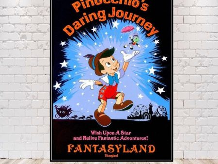 Pinocchio s Daring Journey Poster Pinocchio Poster 8x10 11x14 13x19 16x20 18x24 Vintage Disney Poster Disney World Poster Fantasyland Poster Online Sale