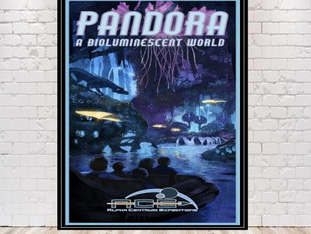 Pandora Poster Navi River Journey Poster 8x10 11x14 13x19 16x20 Animal Kingdom Avatar Poster Vintage Pandora A Bioluminescent World Poster Cheap