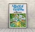 A World of Dream Vacations POSTER Vintage Disney World Map Poster Vintage Disney Posters Disney Attraction Poster Magic Kingdom Wall Art For Sale