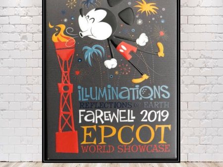 Epcot Illuminations Poster 8x10, 11x14, 13x19 Epcot Poster Disney Poster Disney World Poster Farewell to Illuminations Poster Epcot Poster Hot on Sale