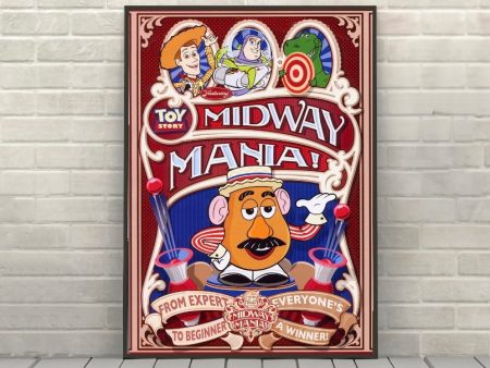 Toy Story Midway Mania POSTER Disney Attraction Poster Hollywood Studios Poster Toy Story Land Disney Poster Disneyland Poster  Ride Poster Cheap