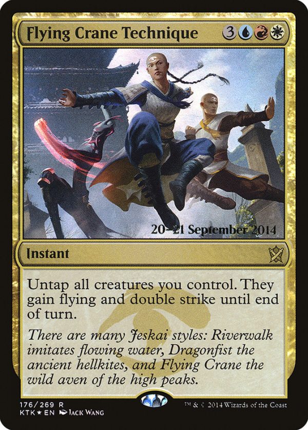 Flying Crane Technique [Khans of Tarkir Prerelease Promos] For Discount